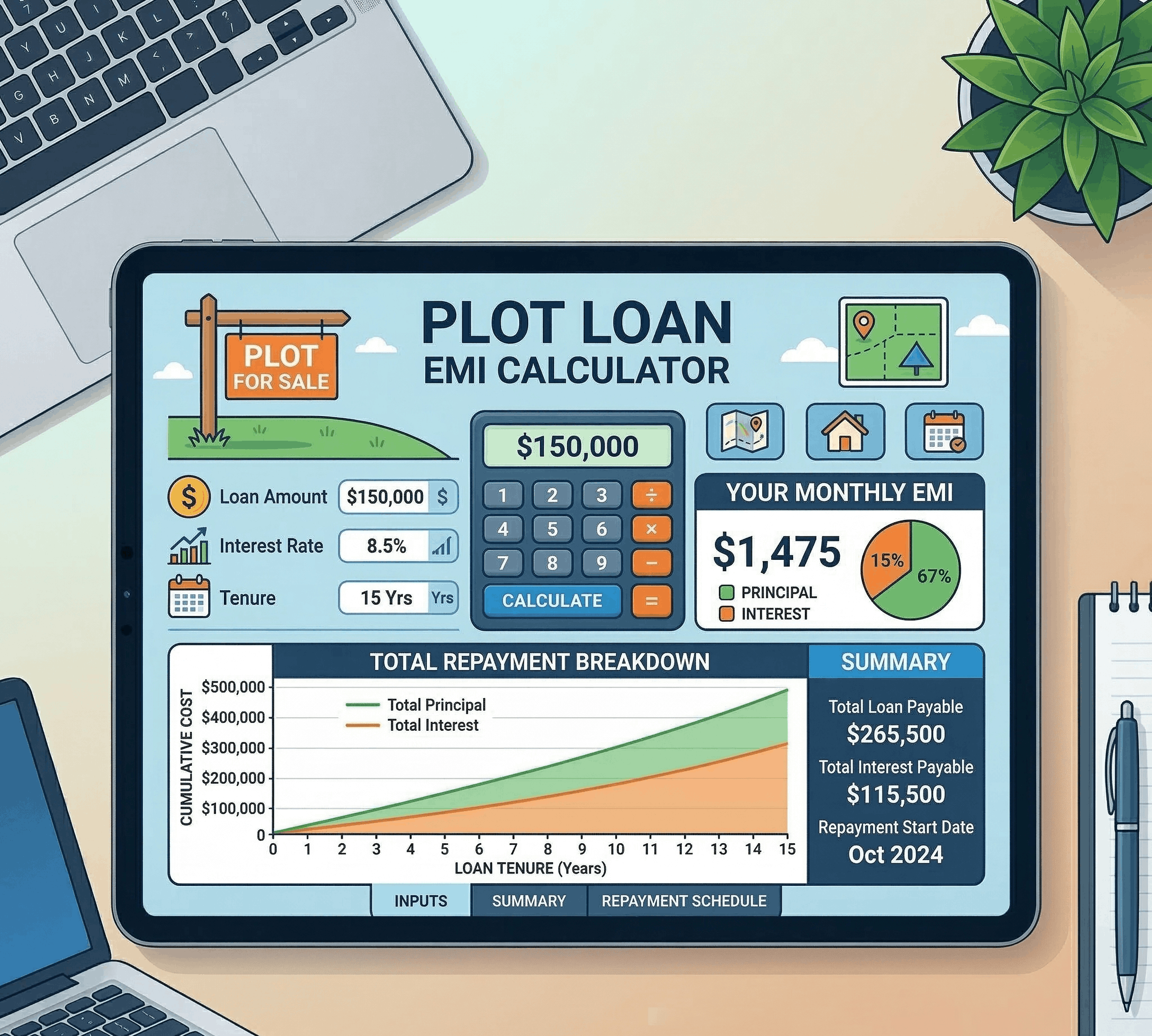 Calculator Illustration